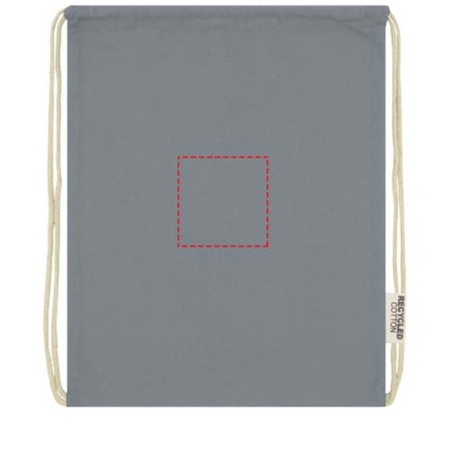 Sac avec cordon Oregon en coton recyclé 140 g/m² certifié GRS, Image 8