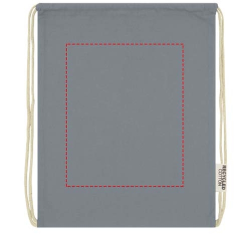 Sac avec cordon Oregon en coton recyclé 140 g/m² certifié GRS, Image 6
