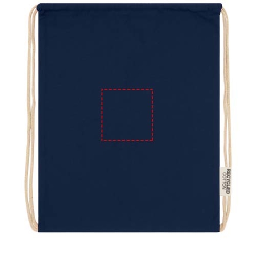 Sac avec cordon Oregon en coton recyclé 140 g/m² certifié GRS, Image 8