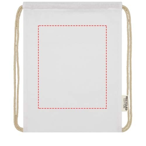 Sac avec cordon Oregon en coton recyclé 140 g/m² certifié GRS, Image 6