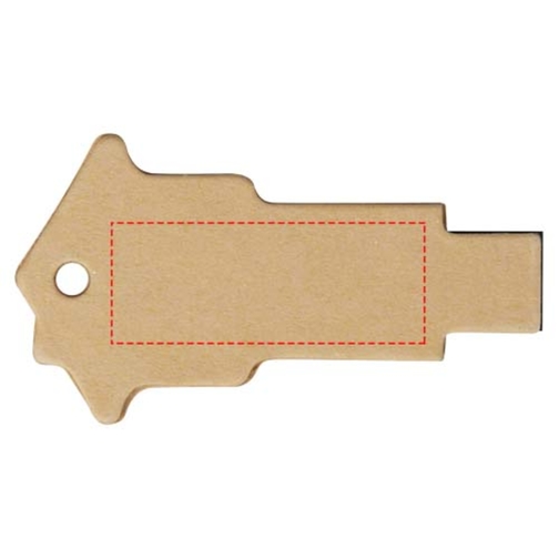Pendrive wyposażony w interfejs USB 2.0 w kształcie domu z papieru z recyklingu, Obraz 7