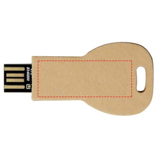 Clé USB 2.0 en papier recyclé en forme de clé, Image 7