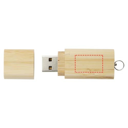 USB 3.0 in bambù con portachiavi, Immagine 4
