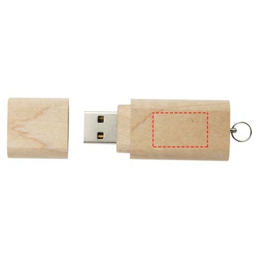 Chiavetta USB 3.0 in legno con portachiavi, Immagine 6