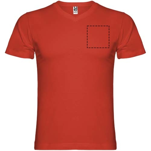 T-shirt Samoyedo à col en V et manches courtes pour homme, Image 7