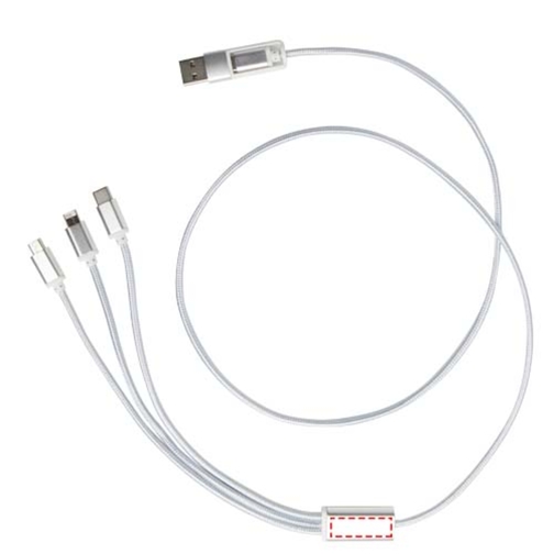 Versatile kabel do ładowania 5-1 z aluminium z recyklingu, Obraz 9