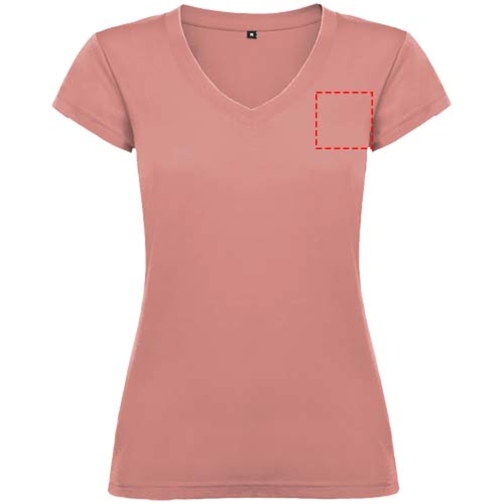 T-shirt a maniche corte con scollo a V da donna Victoria, Immagine 9