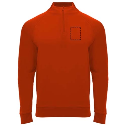 Sweatshirt Epiro à manches longues unisexe avec fermeture demi-zip, Image 8