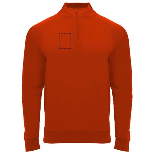 Sweatshirt Epiro à manches longues unisexe avec fermeture demi-zip, Image 24