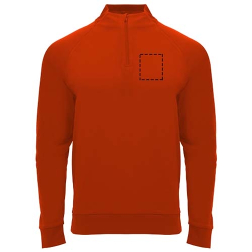 Sweatshirt Epiro à manches longues unisexe avec fermeture demi-zip, Image 15