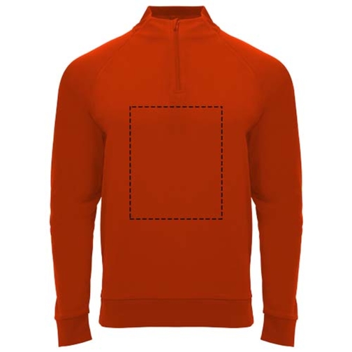 Sweatshirt Epiro à manches longues unisexe avec fermeture demi-zip, Image 10