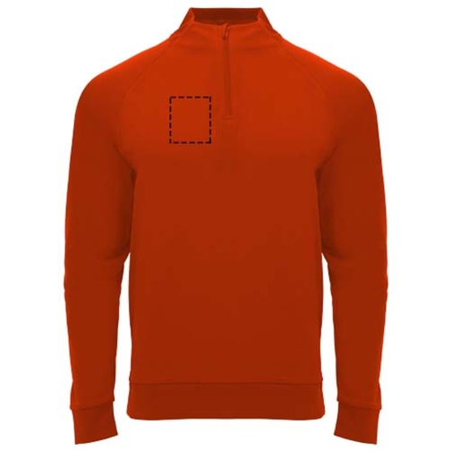 Sweatshirt Epiro à manches longues unisexe avec fermeture demi-zip, Image 10