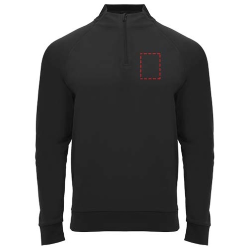 Sweatshirt Epiro à manches longues unisexe avec fermeture demi-zip, Image 20