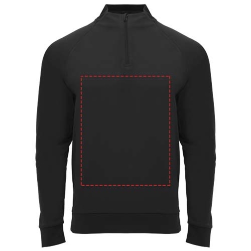 Sweatshirt Epiro à manches longues unisexe avec fermeture demi-zip, Image 12