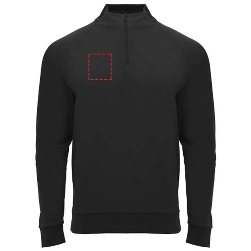 Sweatshirt Epiro à manches longues unisexe avec fermeture demi-zip, Image 6