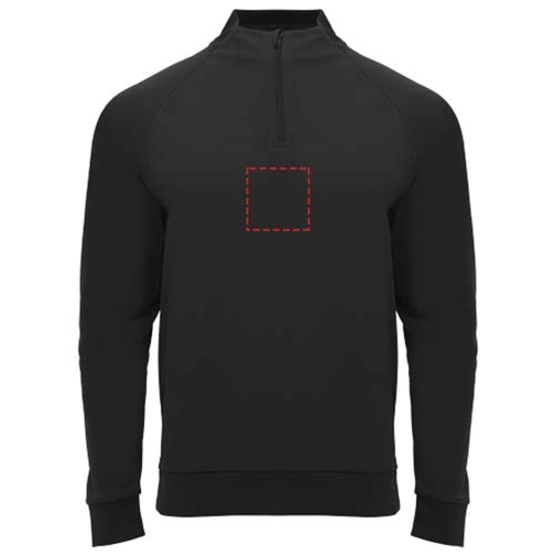 Sweatshirt Epiro à manches longues unisexe avec fermeture demi-zip, Image 18