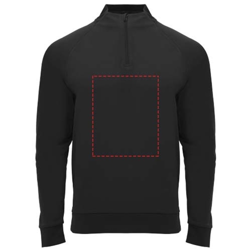 Sweatshirt Epiro à manches longues unisexe avec fermeture demi-zip, Image 14