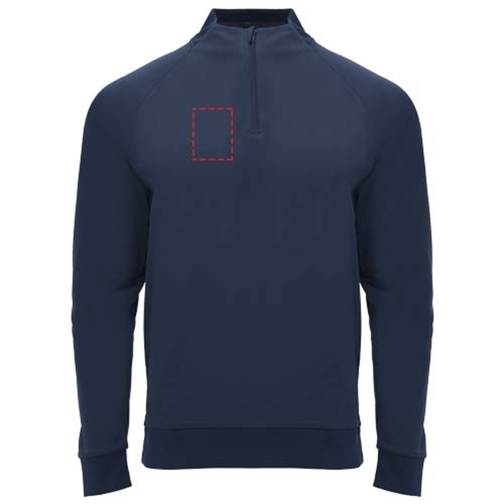 Sweatshirt Epiro à manches longues unisexe avec fermeture demi-zip, Image 10