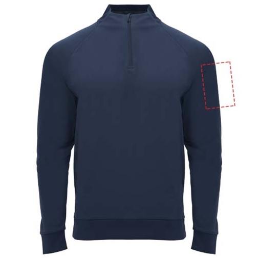 Sweatshirt Epiro à manches longues unisexe avec fermeture demi-zip, Image 8