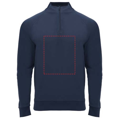 Sweatshirt Epiro à manches longues unisexe avec fermeture demi-zip, Image 25
