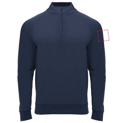 Sweatshirt Epiro à manches longues unisexe avec fermeture demi-zip, Image 9