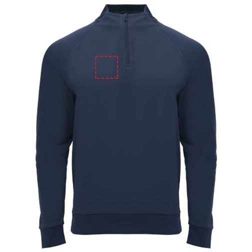 Sweatshirt Epiro à manches longues unisexe avec fermeture demi-zip, Image 17