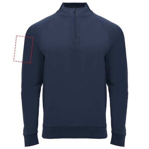 Sweatshirt Epiro à manches longues unisexe avec fermeture demi-zip, Image 10