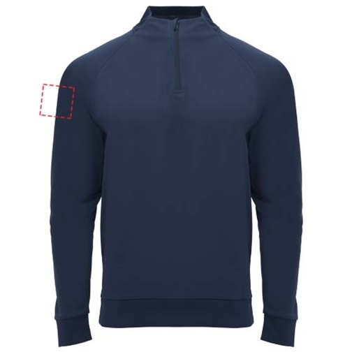 Sweatshirt Epiro à manches longues unisexe avec fermeture demi-zip, Image 12