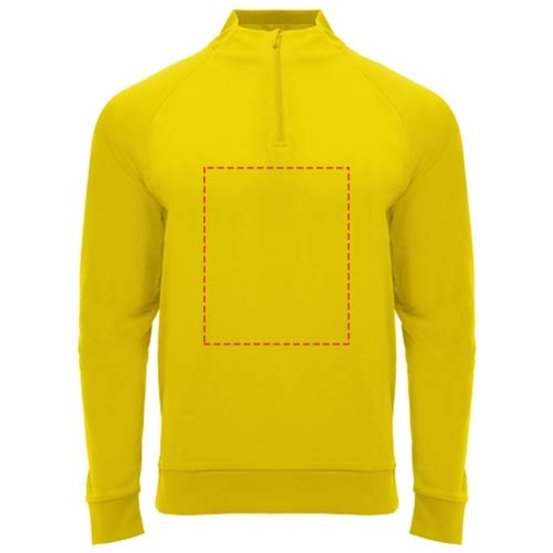 Sweatshirt Epiro à manches longues unisexe avec fermeture demi-zip, Image 8