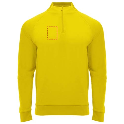 Sweatshirt Epiro à manches longues unisexe avec fermeture demi-zip, Image 8