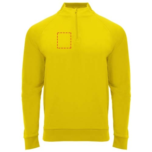 Sweatshirt Epiro à manches longues unisexe avec fermeture demi-zip, Image 8