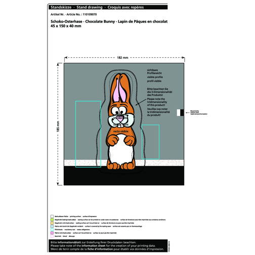 Lapin de Pâques en chocolat MAXI, Image 2