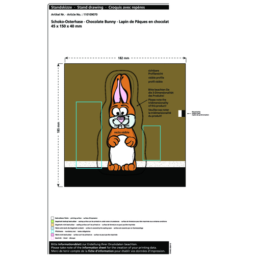 Lapin de Pâques en chocolat MAXI, Image 2