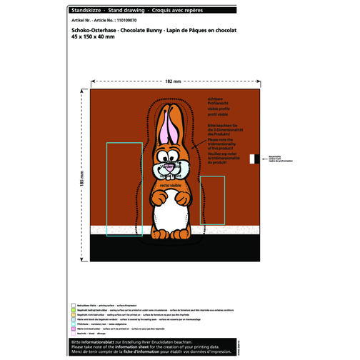 Lapin de Pâques en chocolat MAXI, Image 2