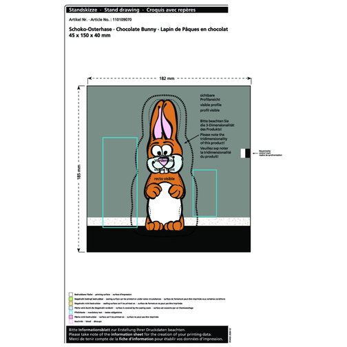 Lapin de Pâques en chocolat MAXI, Image 2