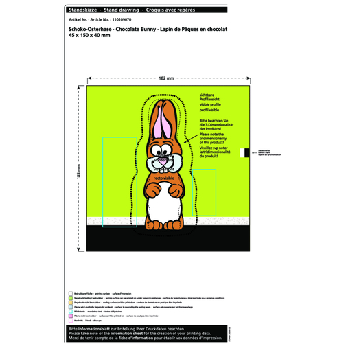 Lapin de Pâques en chocolat MAXI, Image 2