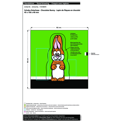 Lapin de Pâques en chocolat MAXI, Image 2