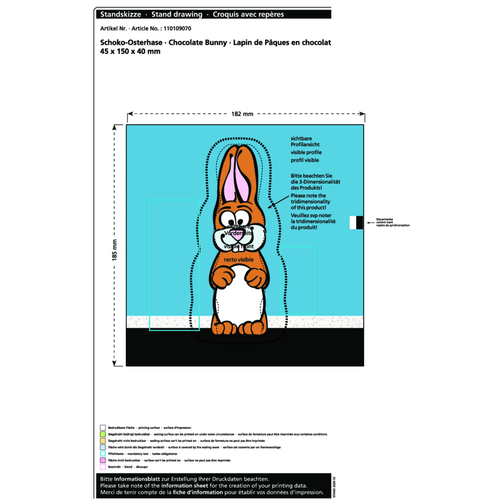Lapin de Pâques en chocolat MAXI, Image 2