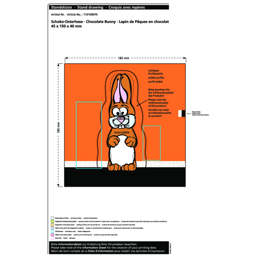 Lapin de Pâques en chocolat MAXI, Image 2