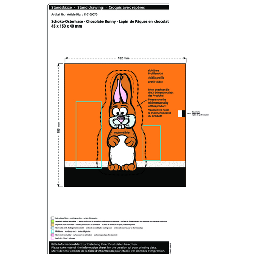 Lapin de Pâques en chocolat MAXI, Image 2