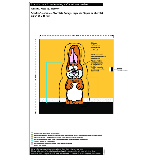 Lapin de Pâques en chocolat MAXI, Image 2
