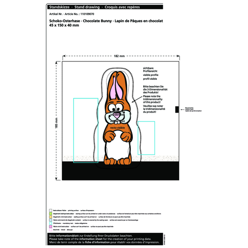 Lapin de Pâques en chocolat MAXI, Image 2