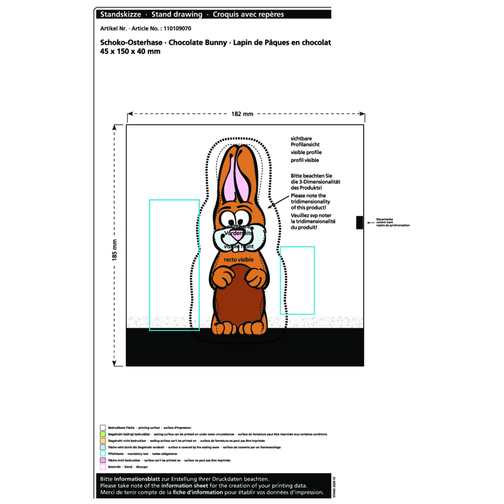 Lapin de Pâques en chocolat MAXI, Image 2
