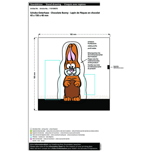 Lapin de Pâques en chocolat MAXI, Image 2