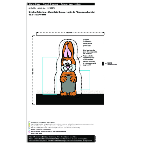 Lapin de Pâques en chocolat MAXI, Image 2