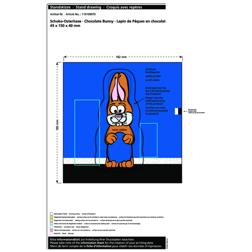 Lapin de Pâques en chocolat MAXI, Image 2