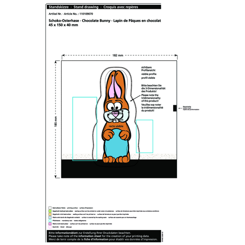 Lapin de Pâques en chocolat MAXI, Image 2