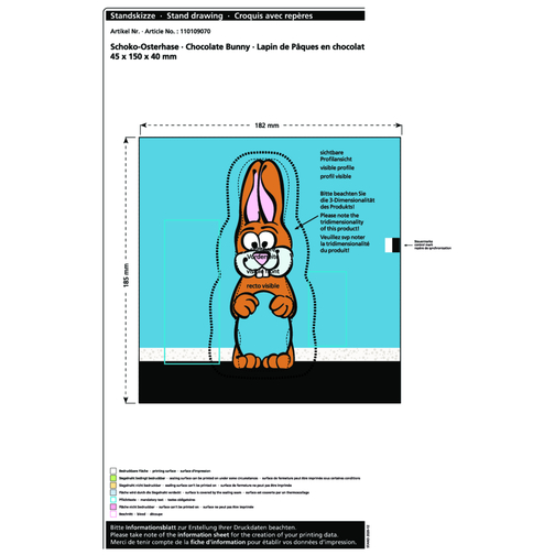 Lapin de Pâques en chocolat MAXI, Image 2