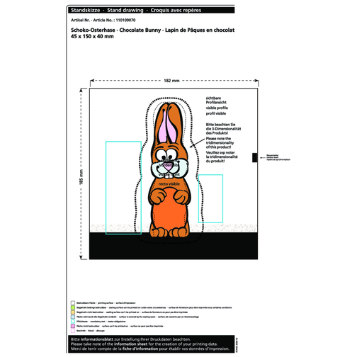 Lapin de Pâques en chocolat MAXI, Image 2