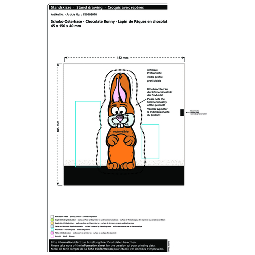 Lapin de Pâques en chocolat MAXI, Image 2